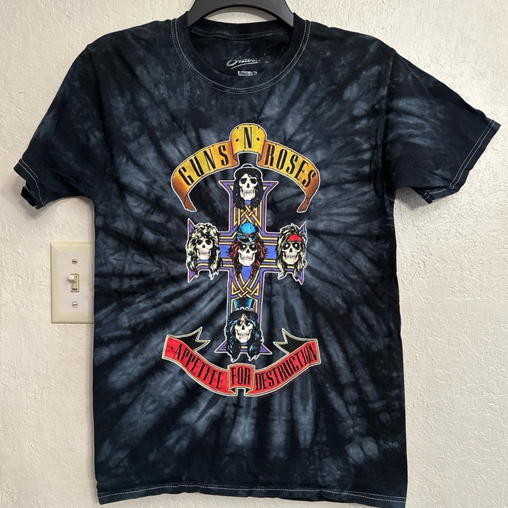 Guns n roses tie dye graphic T-shirt